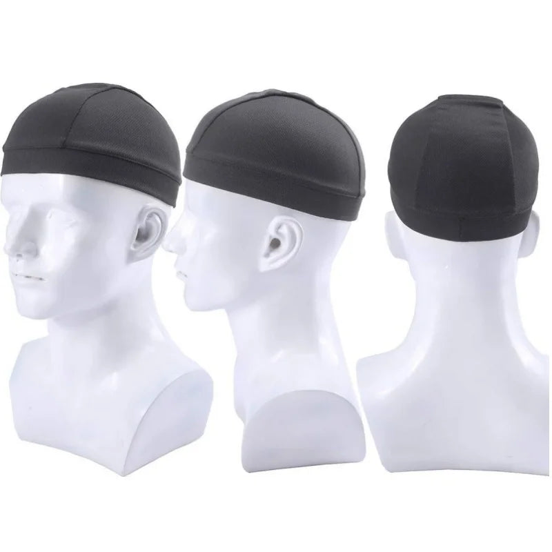 Ademende Schedelmuts Polyester Mesh voor onder Helm Wielrennen Hardlopen Sneldrogend Unisex Zwart Grijs | Sulvida