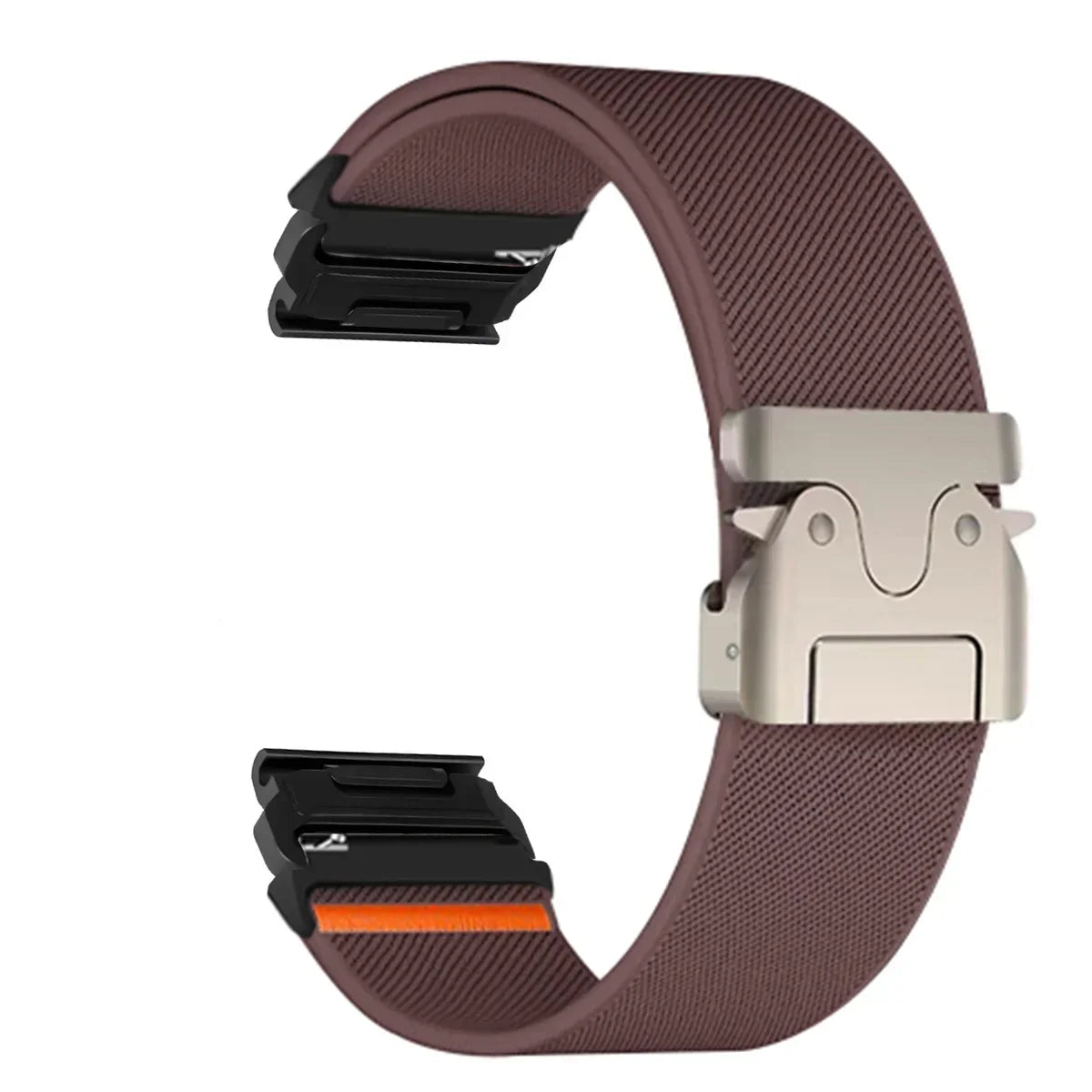 Bracelet de montre en nylon 22-26 mm style militaire Garmin résistant à l’usure, réglable, noir, gris, vert, unisexe, sportif | Sulvida