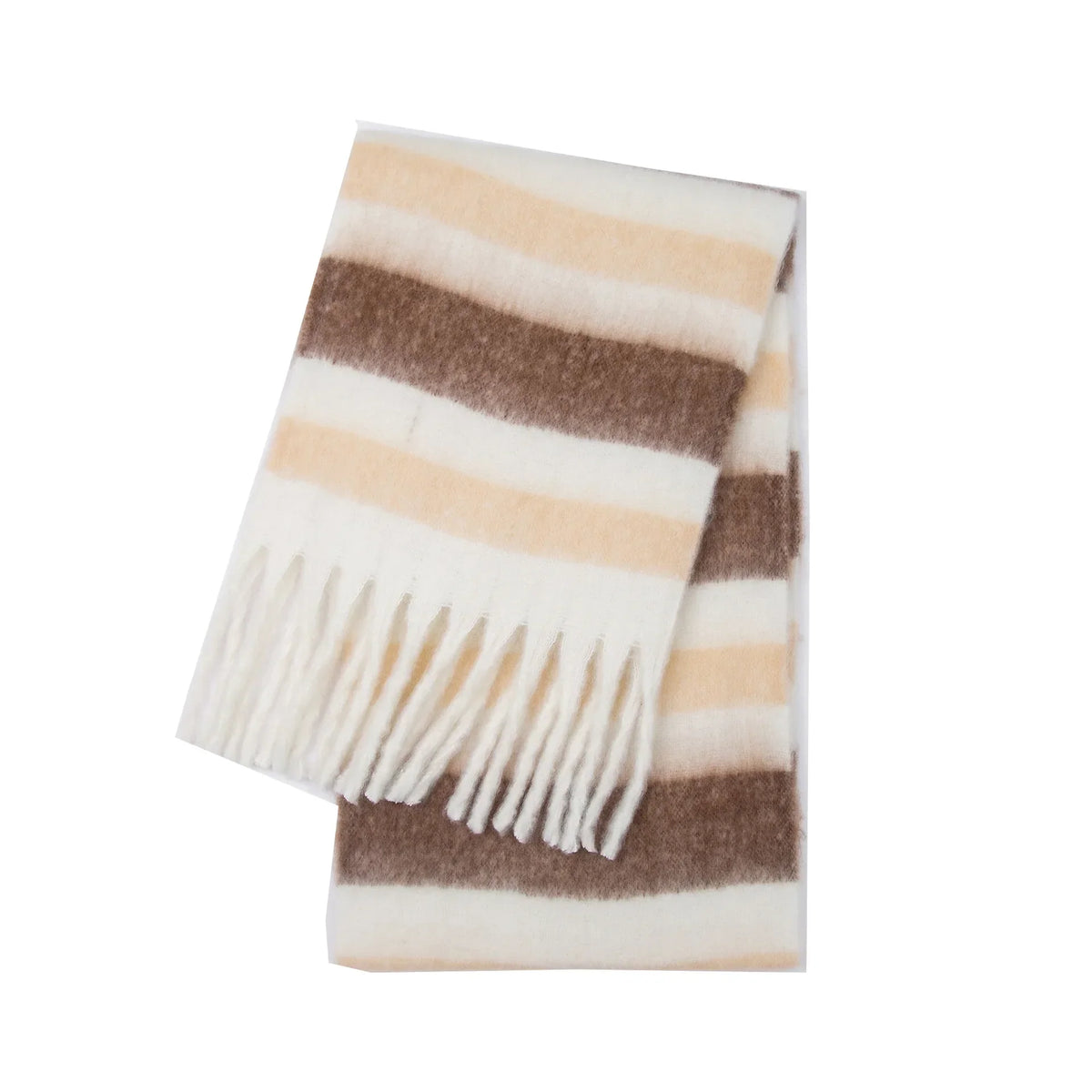 Luxe Gestreepte Wintersjaal Cashmere 38×230 cm Dames Heren Warme Halsdoek Zachte Wollen Sjaal Mode Accessoire | Sulvida