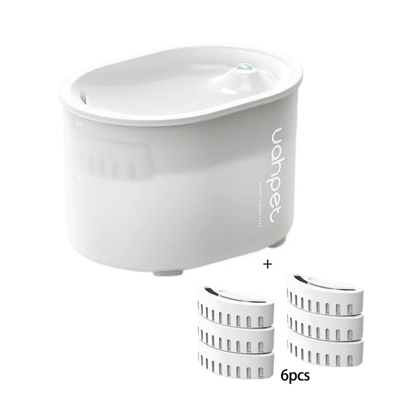 Cordless cat water fountain - Uah Intelligent Cat Water Fountain Pet Dog Water Feeder Wireless Induction Automatic Cycle Water Pump Drinker For Multiple Cats
