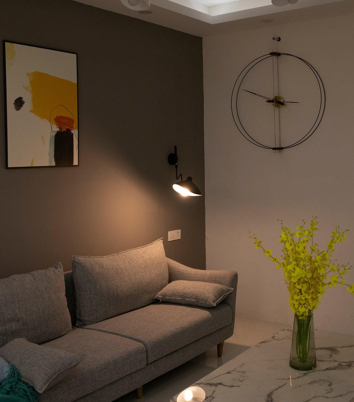 Wandlamp met verstelbare arm zwart metaal modern design 120 cm verstelbaar woonruimte leeshoek werkplek | Sulvida