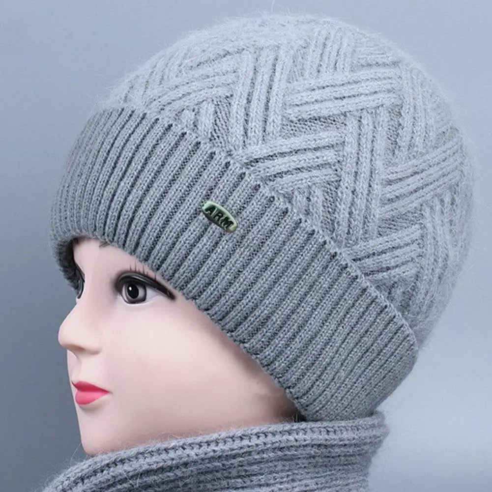 Gebreide Wintermuts Dames met Fleecevoering Warme Hoofdbedekking Omslagrand Koud Weer Winter Accessoire | Sulvida