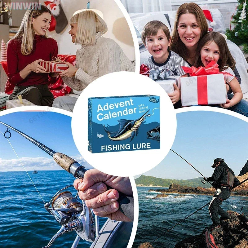 Viskalender 24 Dagen Kunstaas Set Met Minnows Spinners Haken Zoet Zoutwater Voor Baars Forel Roofvis | Sulvida