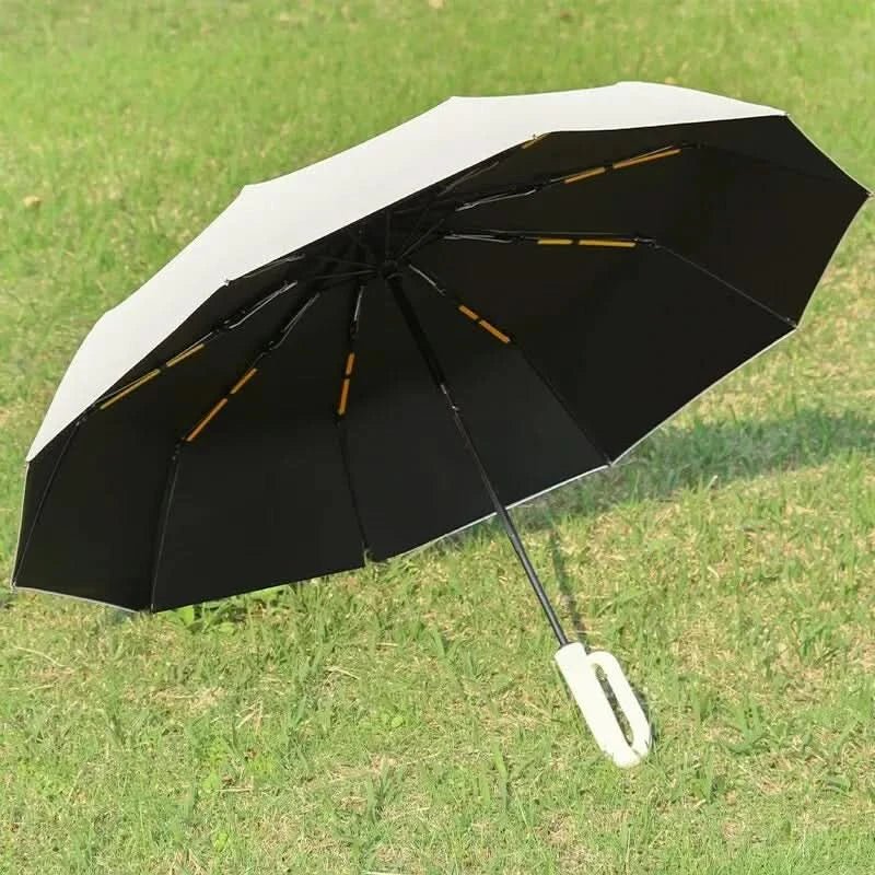 Automatische Paraplu Storm- en UV-Bestendig Met 8 Verstevigde Ribs Voor Regen en Zon Windproof Opvouwbaar | Sulvida
