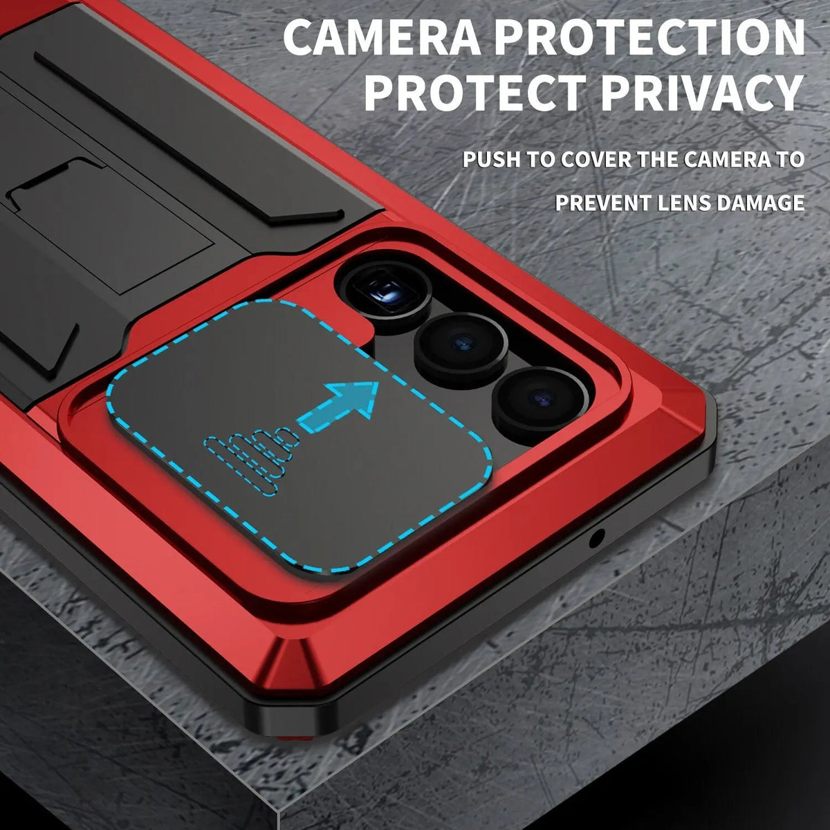 Étui à 360 degrés avec protecteur d’écran intégré pour Samsung Galaxy S23 Ultra | Sulvida