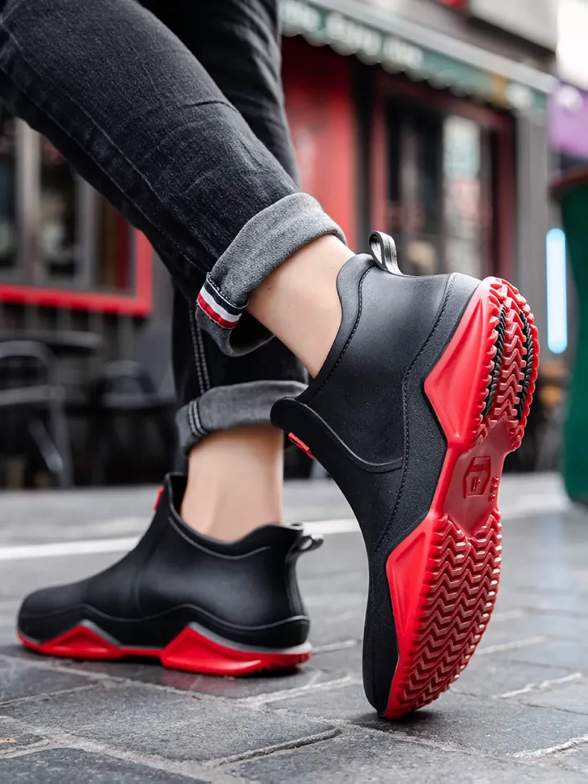 Waterdichte Enkellaarzen Dames Heren Antislip Regenlaarzen PVC Gekleurd Unisex Seizoenbestendig Tuinschoenen | Sulvida