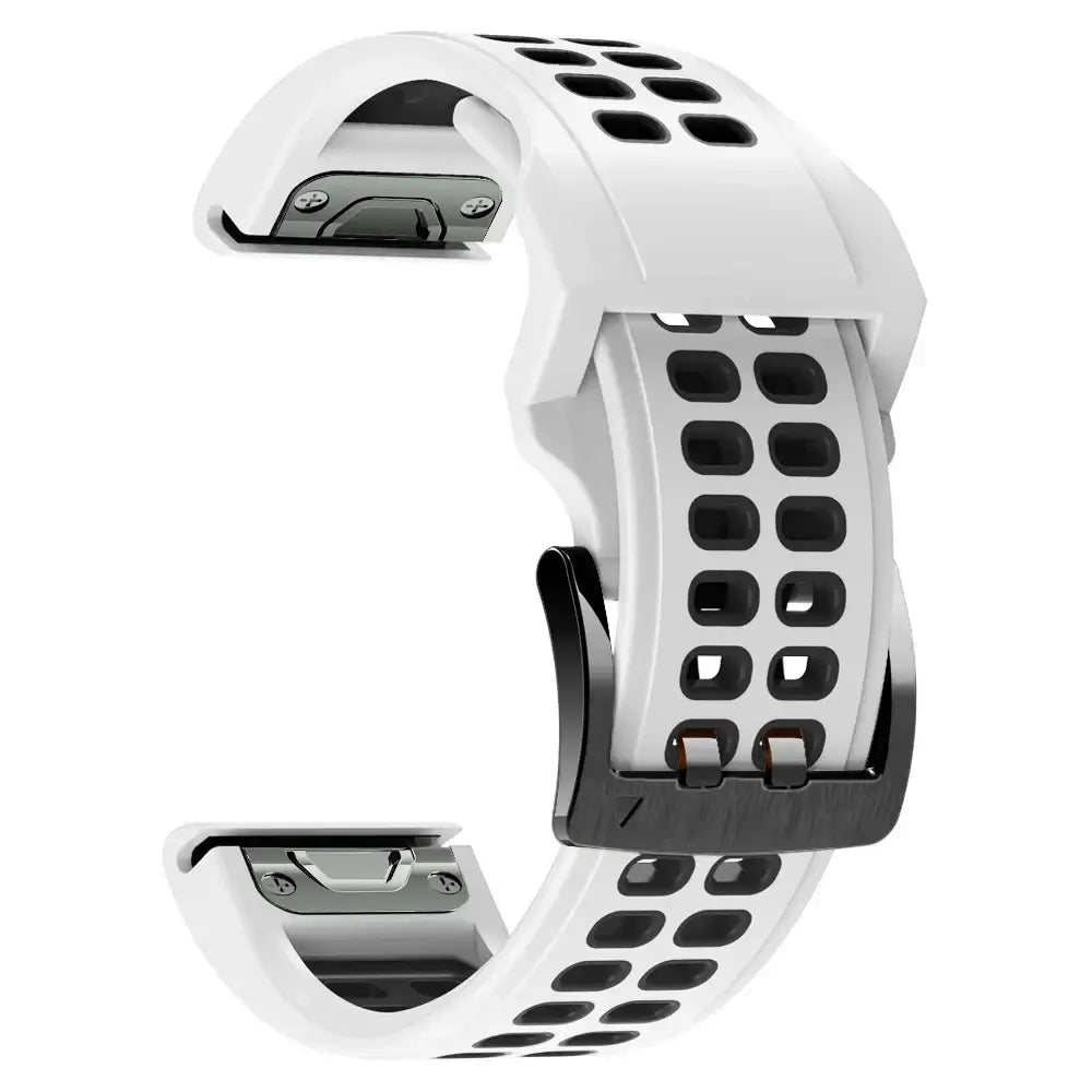 Bracelet de montre en silicone QuickFit 22mm et 26mm, respirant, adapté au sport, interchangeable, élégant | Sulvida