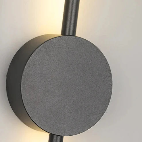 Moderne LED Wandlamp Zwart Aluminium I-Vorm 60-100cm Uplight Downlight Sfeerlicht Woonkamer Slaapkamer Gang | Sulvida