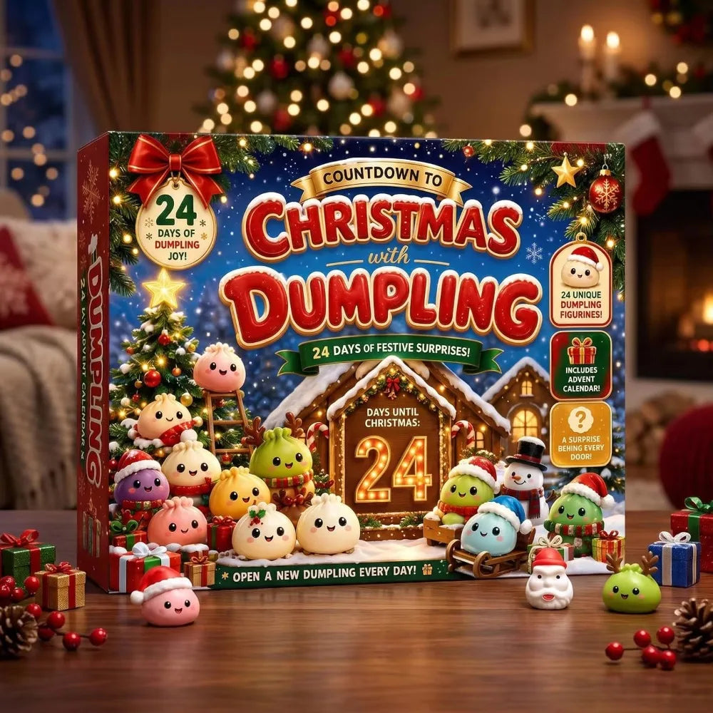 Kerst Adventskalender Knuffel 24 Dagen Broodjes Verrassing Feestdagen Decoratie Bureauaccessoire Cadeau | Sulvida