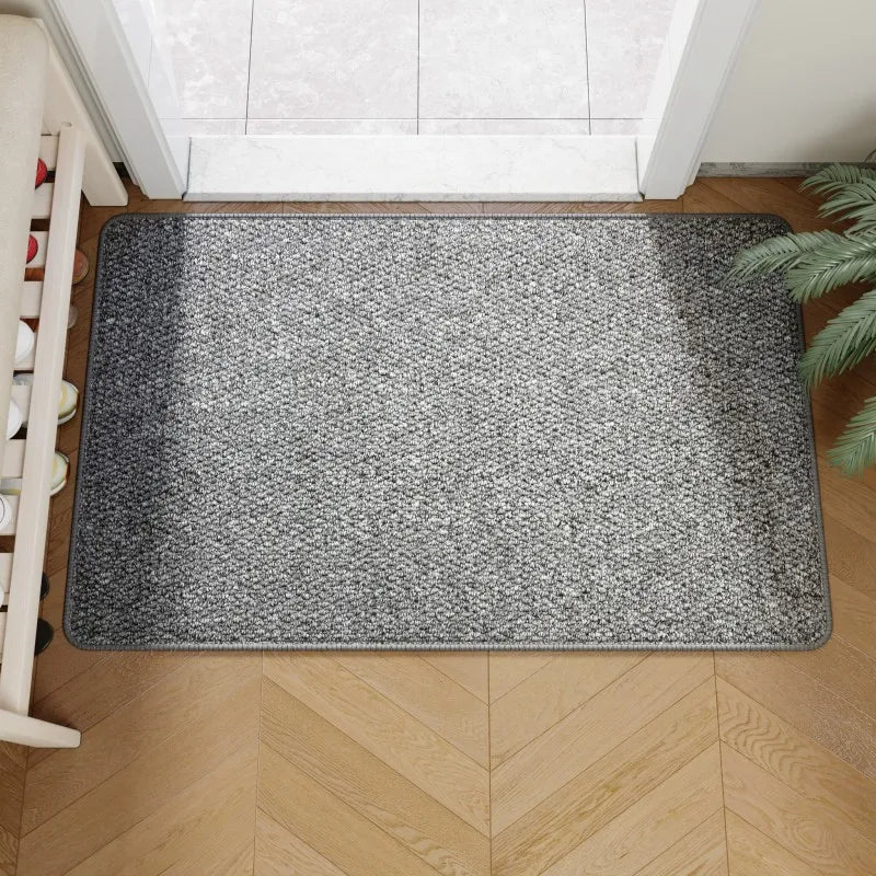Antislip Deurmat Jutelook Grijs Wit Bruin Entree Vloerkleed Wasbaar Buitenmat Hal Balkon Modern Duurzaam | Sulvida