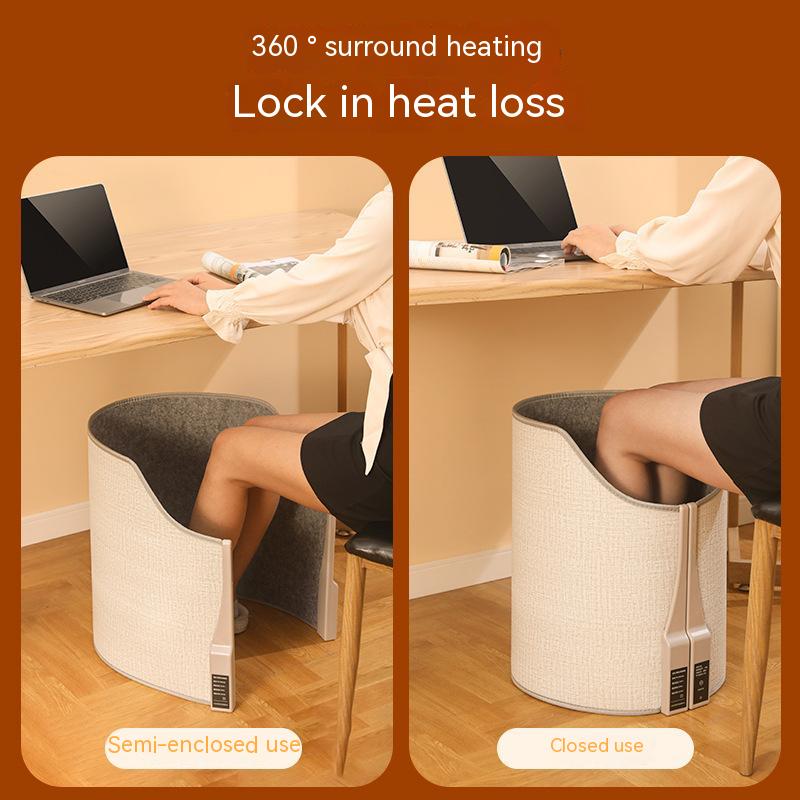 Elektrische voetenwarmer met 4 temperatuurstanden en digitaal display voor onder bureau comfort thuis | Sulvida