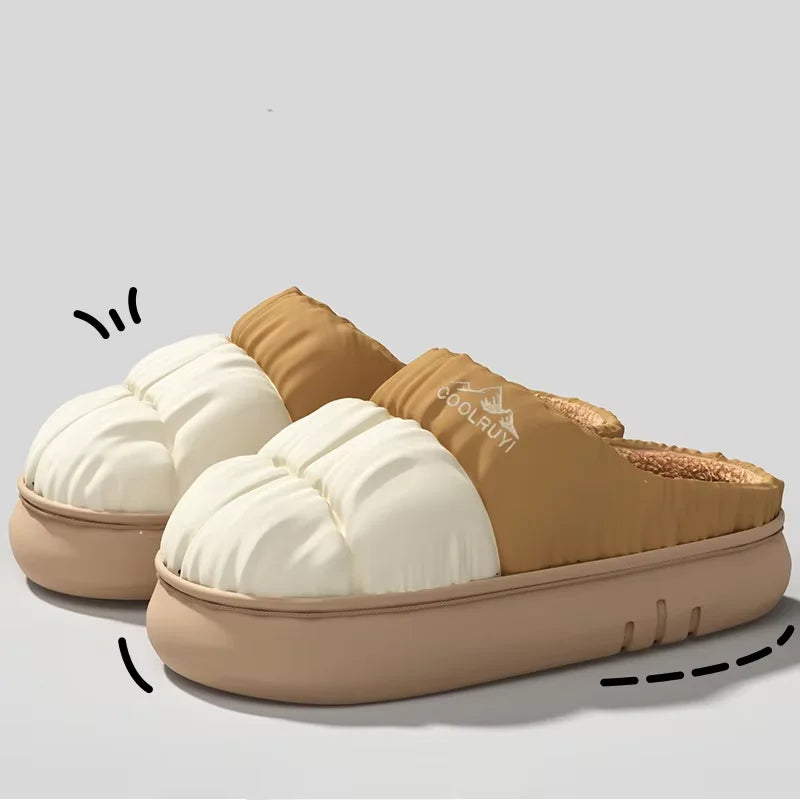 Gevoerde Pantoffels Unisex Waterafstotend Antislip Zool Warm Comfort Binnenshuis Buitenshuis Winterschoenen | Sulvida