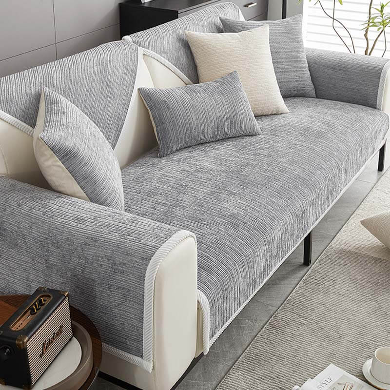 Antislip Chenille Bankhoes Waterafstotend Meubelbeschermer Wasbaar Bank Bescherming Huisdieren Kinderen | Sulvida