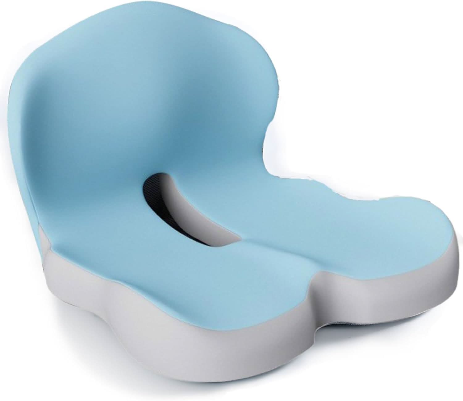 Ergonomisch Zitkussen Memory Foam voor Bureaus Drukverlagend Antislip met Afneembare Wasbare Hoes voor Thuiswerken Kantoor Auto | Sulvida