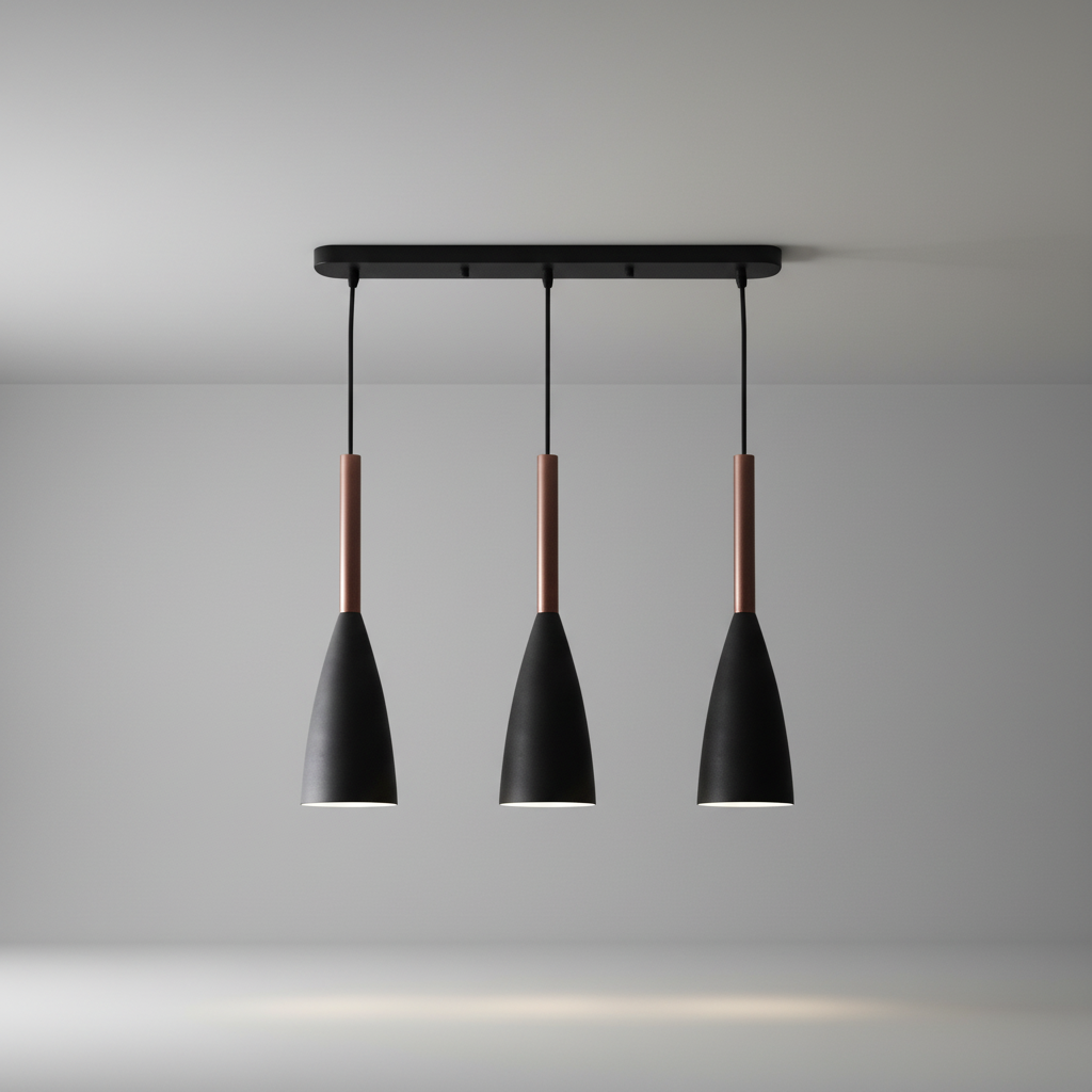 Scandinavische Drievoudige Hanglamp Aluminium Hout E27 Verstelbaar Modern Design Eetkamer Woonkamer Keuken | Sulvida