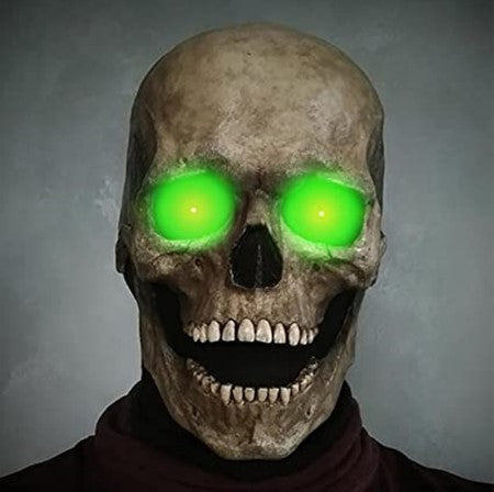 Latex doodshoofdmasker unisex grijs wit groen rood halloween horror kostuum volledig hoofdmasker feest | Sulvida
