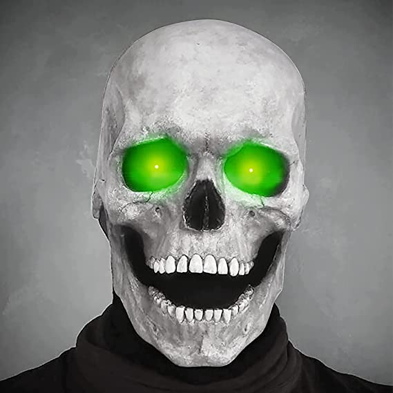 Latex doodshoofdmasker unisex grijs wit groen rood halloween horror kostuum volledig hoofdmasker feest | Sulvida