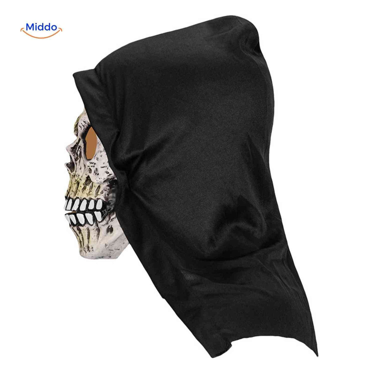 Griezelmasker met Kap Volledig Gezicht | Horrordesign Polyester Stoffen Kap Halloween Feesten Verkleedpartij | Sulvida