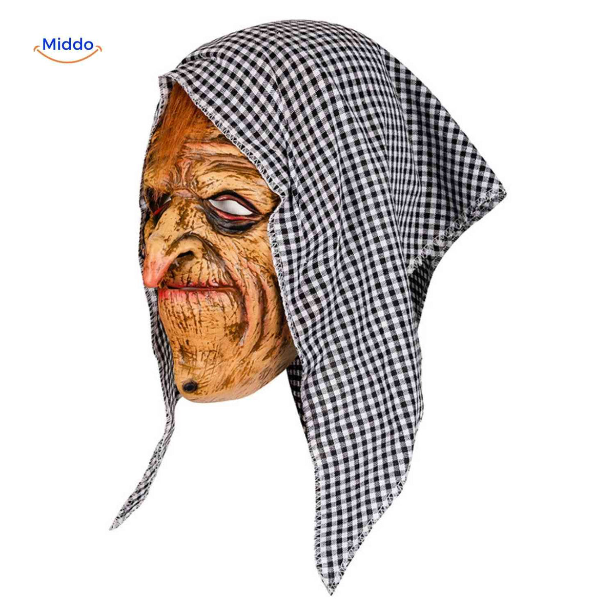 Griezelmasker met Kap Volledig Gezicht | Horrordesign Polyester Stoffen Kap Halloween Feesten Verkleedpartij | Sulvida