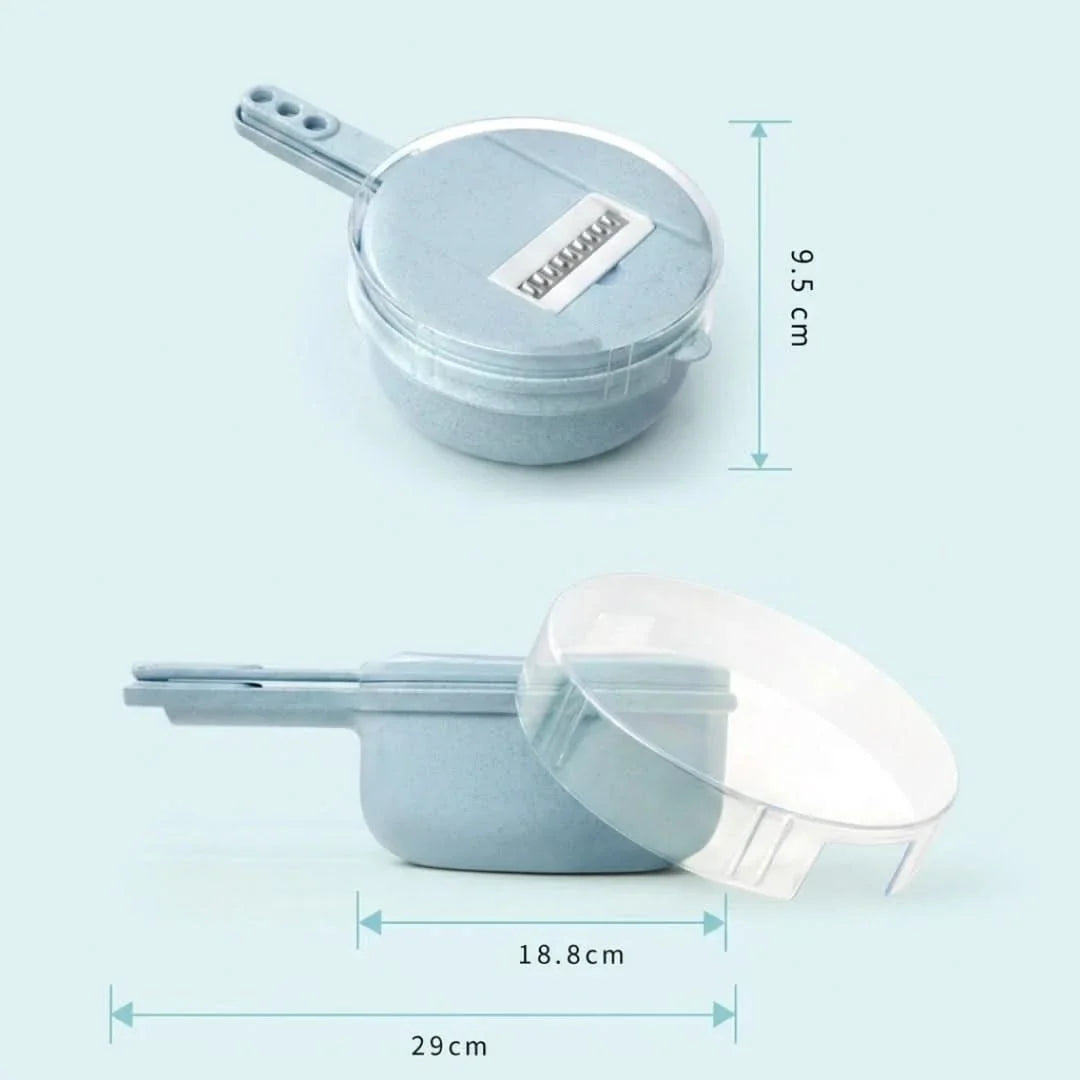 8-in-1 Groentesnijder Set met Keukenmandjes en Multifunctionele Messen voor Efficiënt Snijden Keuken | Sulvida