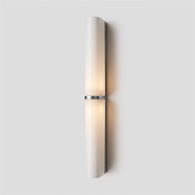 Glazen wandlamp met LED-verlichting modern design ijzeren fitting interieur sfeerverlichting woonkamer | Sulvida
