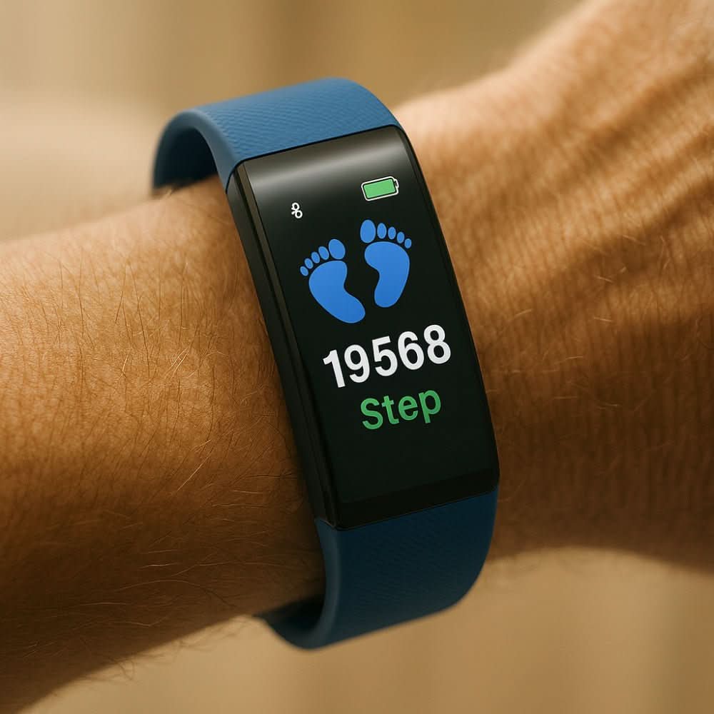 Montre connectée pour seniors avec suivi de santé et grand écran LED - montre-bracelet facile à utiliser pour seniors | Sulvida