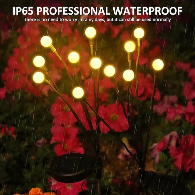 Tuinverlichting op Zonne-energie Vuurvlieg Effect Waterdicht LED Lamp Buitendecoratie Sfeerverlichting Tuin | Sulvida