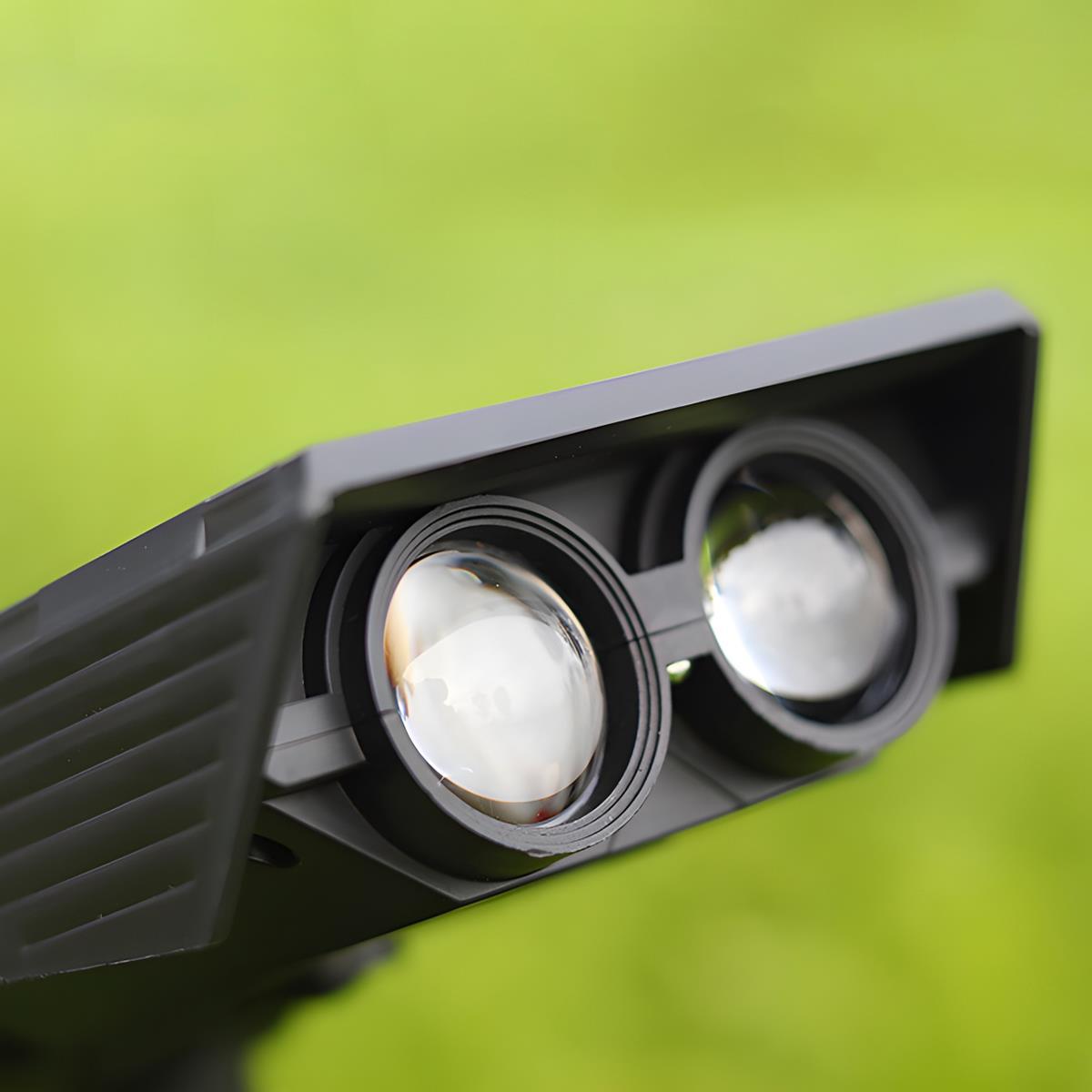 Solaire LED Tuinspot met Verstelbare Zoom IP65 Waterbestendig Warm Wit Energiezuinige Buitenverlichting voor Gazon Borders en Gevel | Sulvida