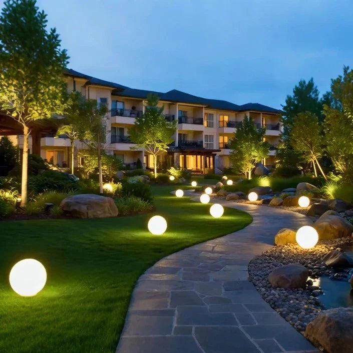 LED Bolvormige Sfeerverlichting Tuin Interieur RGB Kleuren Zonne-energie Draadloos Buitenlamp Decoratie | Sulvida