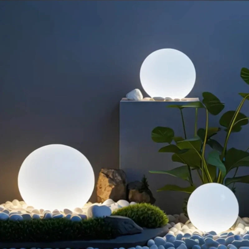 LED Bolvormige Sfeerverlichting Tuin Interieur RGB Kleuren Zonne-energie Draadloos Buitenlamp Decoratie | Sulvida