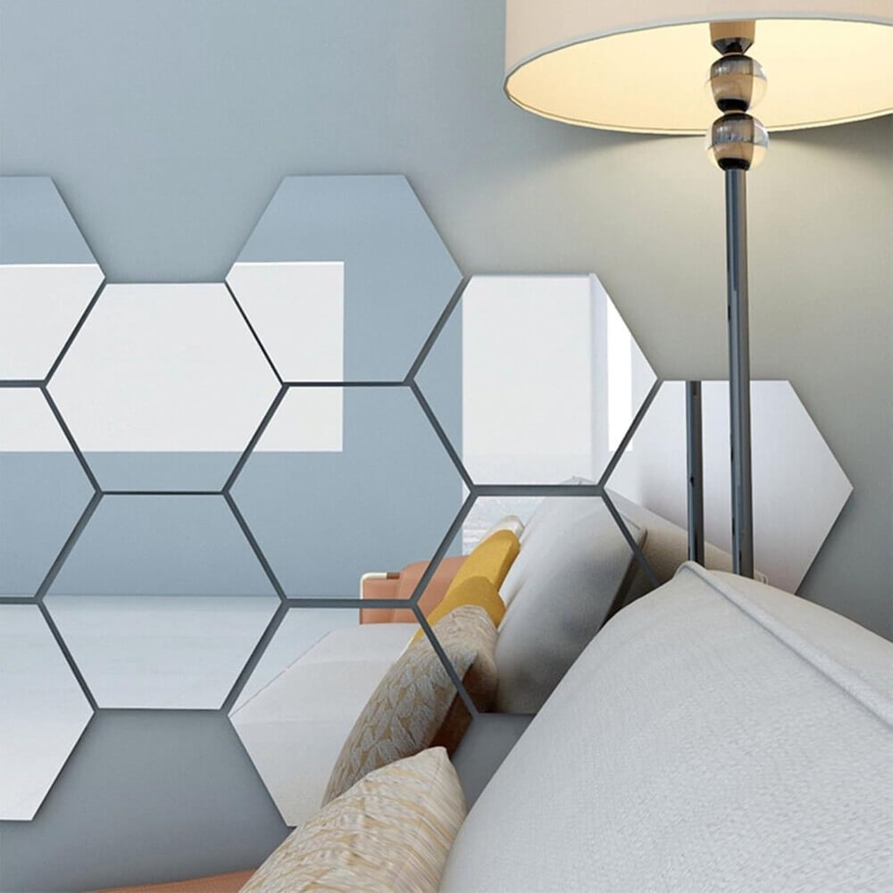Zelfklevende spiegelfolie kristalhelder flexibel veilig op maat snijdbaar wanddecoratie interieur styling | Sulvida
