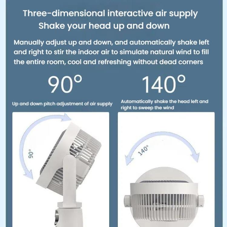 Staande Ventilator 85cm Oplaadbaar 5 Standen Timer Afstandsbediening Draadloos Verstelbaar Stil Zwart | Sulvida