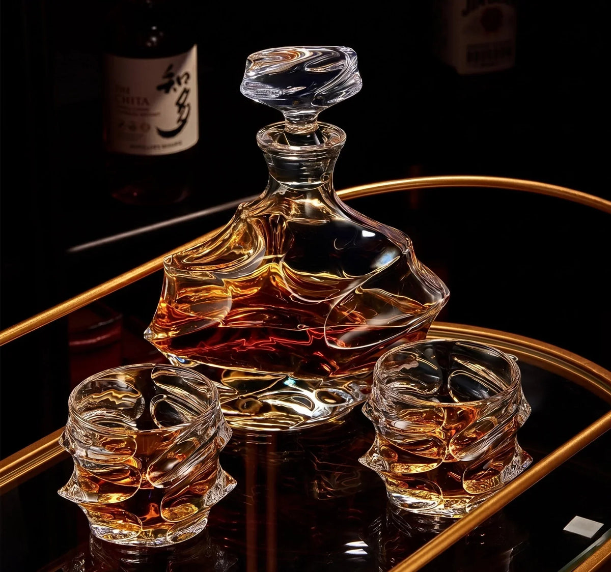 Japans Kristallen Whiskyglas met Geribbelde Structuur voor Optimale Grip Smaakbeleving en Stijlvol Serveren | Sulvida
