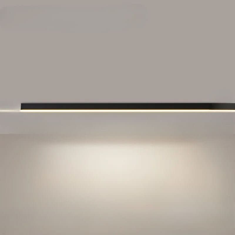 LED plafondlamp aluminium langwerpig Scandinavisch zwart wit goud 60-150 cm woonkamer keuken kantoor | Sulvida