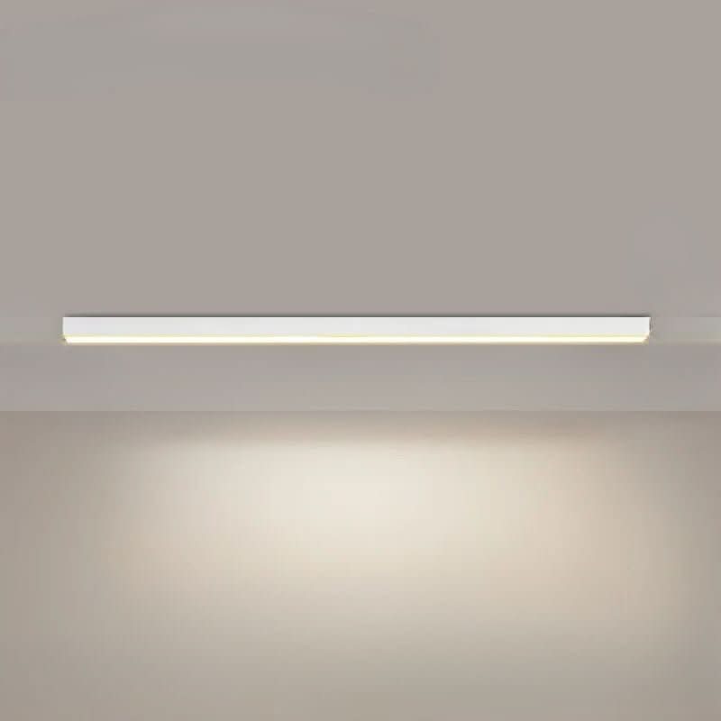 LED plafondlamp aluminium langwerpig Scandinavisch zwart wit goud 60-150 cm woonkamer keuken kantoor | Sulvida