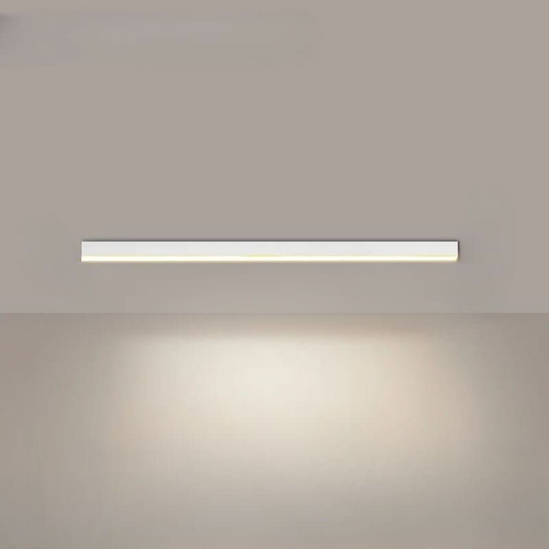 LED plafondlamp aluminium langwerpig Scandinavisch zwart wit goud 60-150 cm woonkamer keuken kantoor | Sulvida