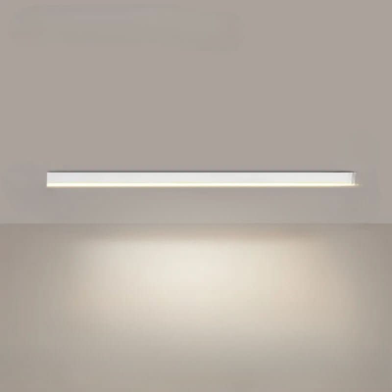 LED plafondlamp aluminium langwerpig Scandinavisch zwart wit goud 60-150 cm woonkamer keuken kantoor | Sulvida