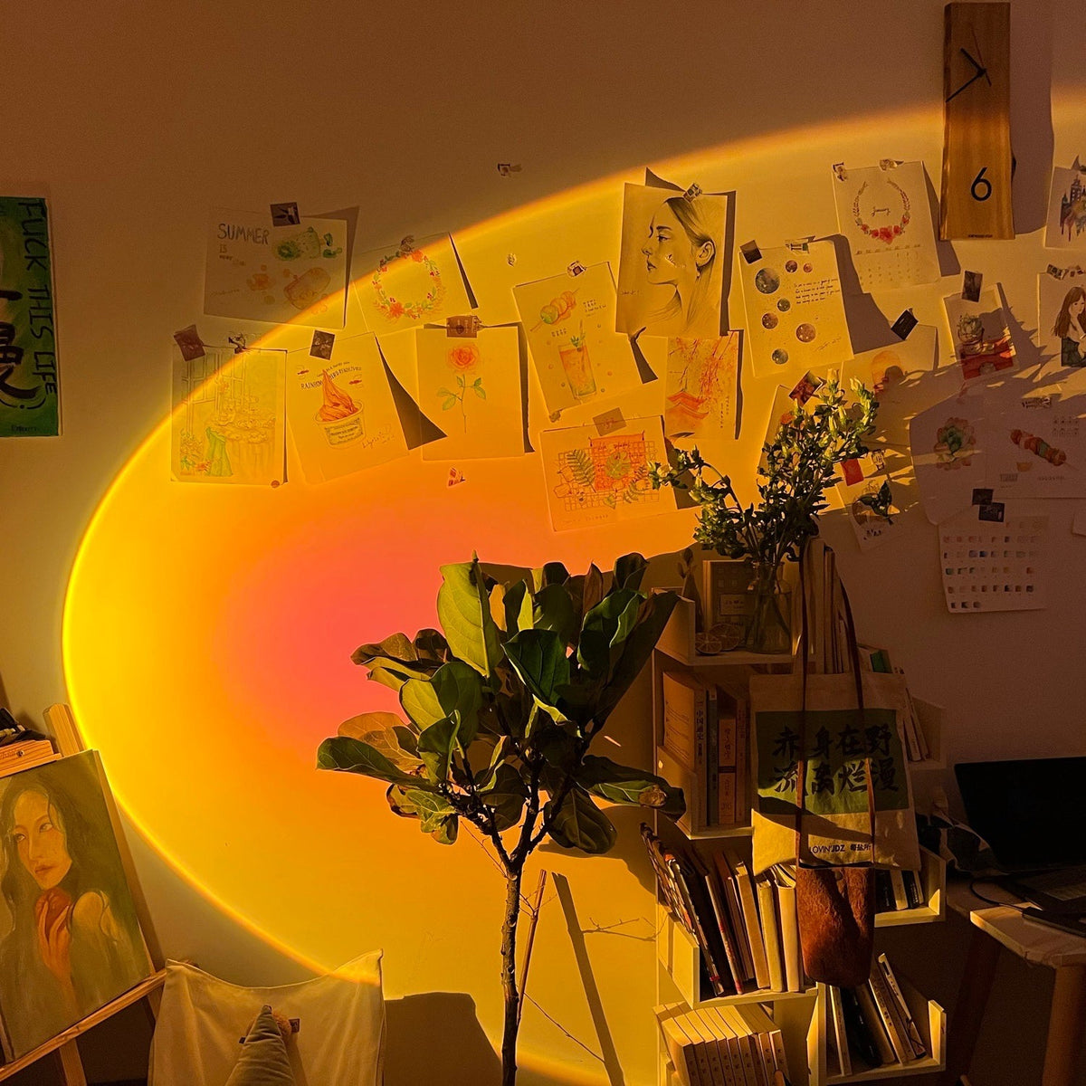 LED Staande Lamp met Halo Projectie Zwart Aluminium 180cm Sfeerverlichting voor Woonkamer Studio Modern Minimalistisch | Sulvida
