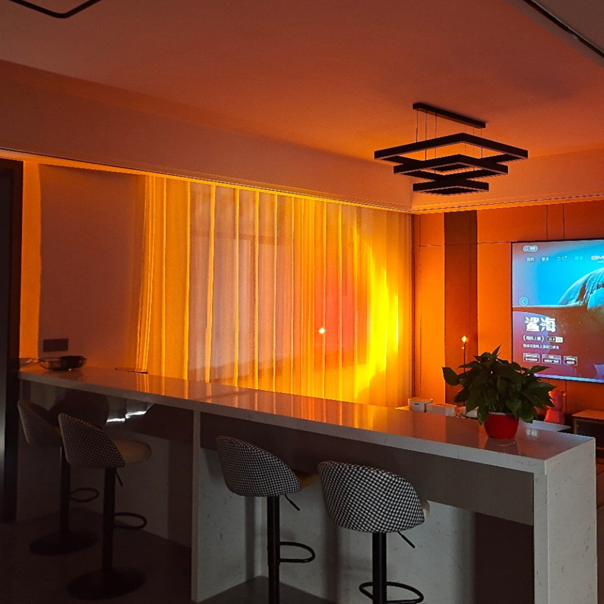 LED Staande Lamp met Halo Projectie Zwart Aluminium 180cm Sfeerverlichting voor Woonkamer Studio Modern Minimalistisch | Sulvida