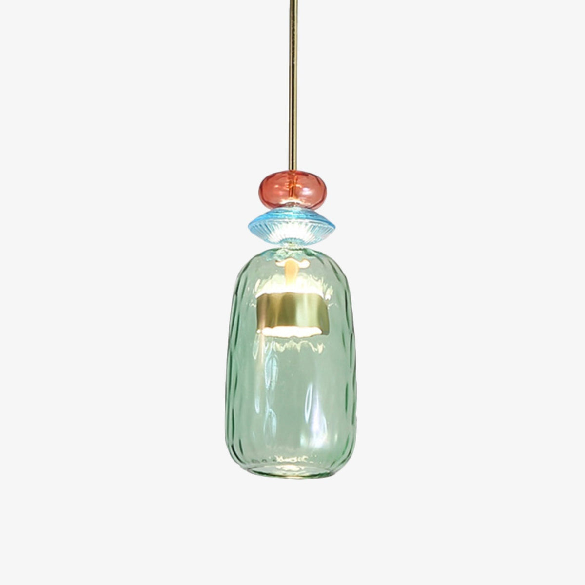 Glazen Hanglamp Gekleurd Glas Modern Design LED Verlichting Eetkamer Keuken Woonkamer Slaapkamer Stijlvol | Sulvida