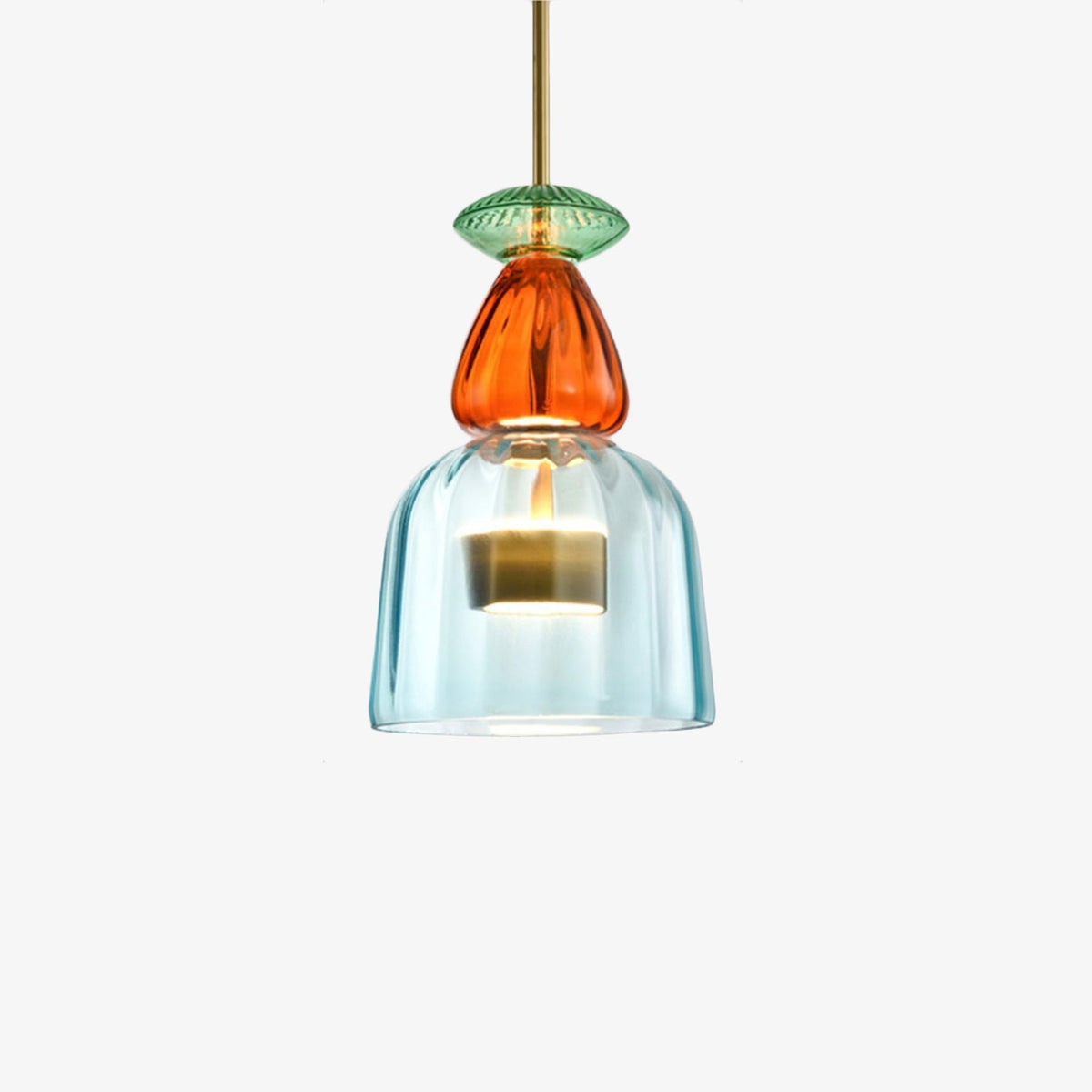 Glazen Hanglamp Gekleurd Glas Modern Design LED Verlichting Eetkamer Keuken Woonkamer Slaapkamer Stijlvol | Sulvida
