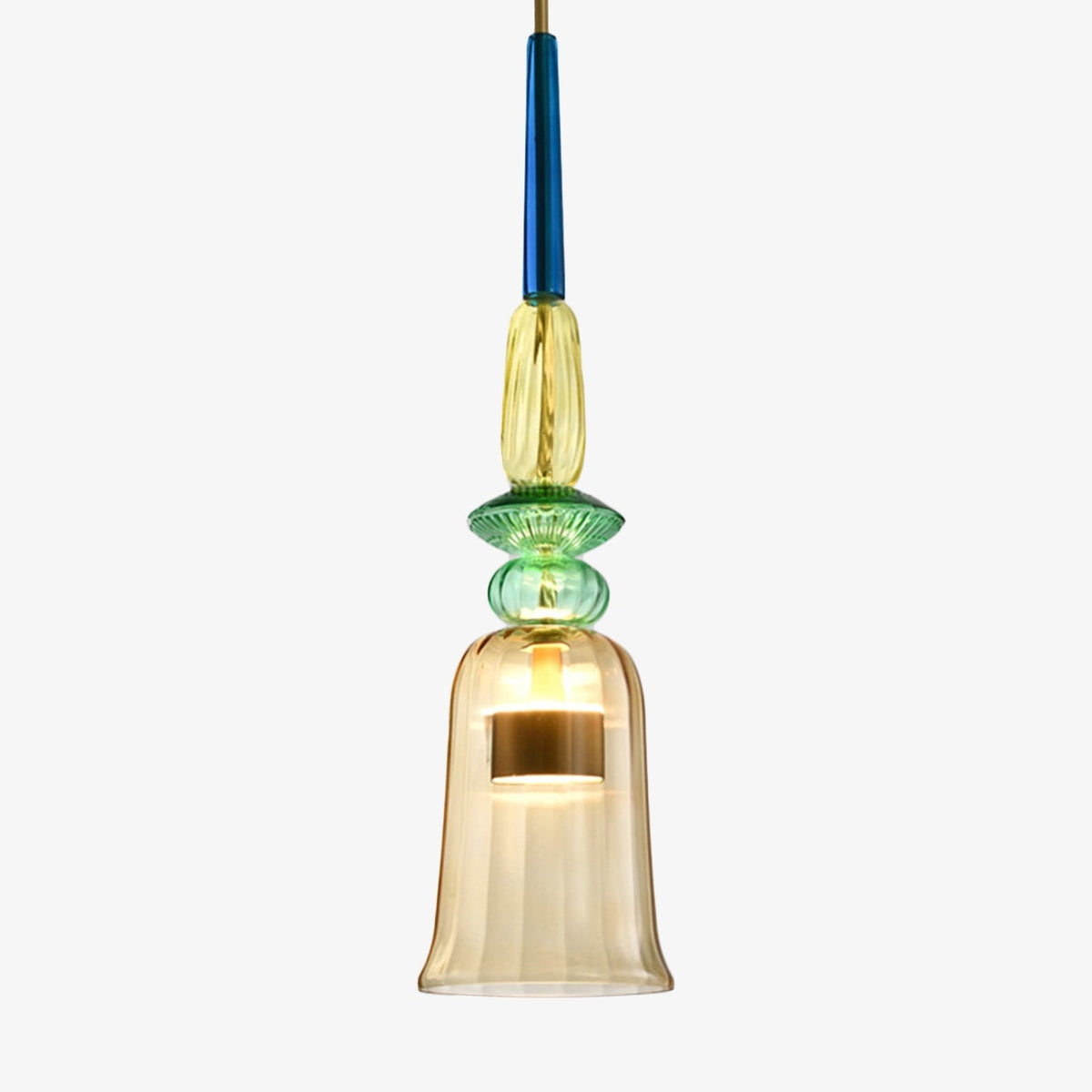 Glazen Hanglamp Gekleurd Glas Modern Design LED Verlichting Eetkamer Keuken Woonkamer Slaapkamer Stijlvol | Sulvida