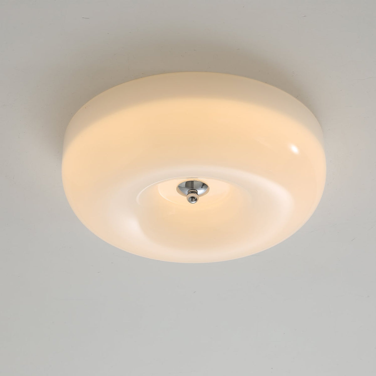 Plafondlamp met Gedraaid Glas en Chroom Moderne Verlichting Slaapkamer Woonkamer Hal 32 40 46 cm Diameter | Sulvida