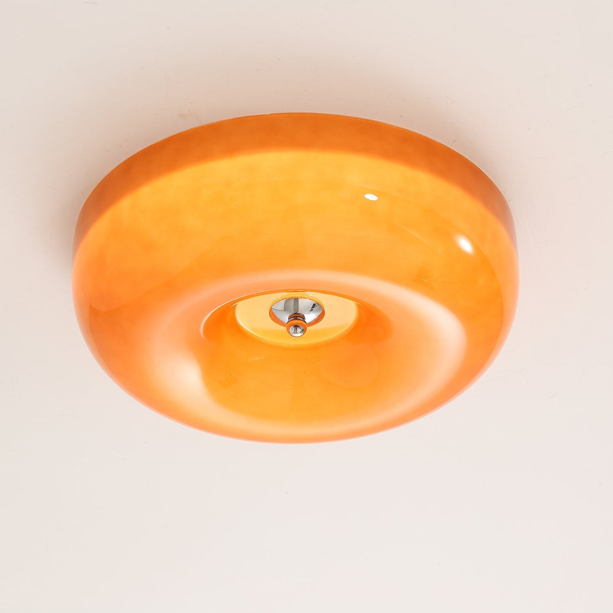 Plafondlamp met Gedraaid Glas en Chroom Moderne Verlichting Slaapkamer Woonkamer Hal 32 40 46 cm Diameter | Sulvida