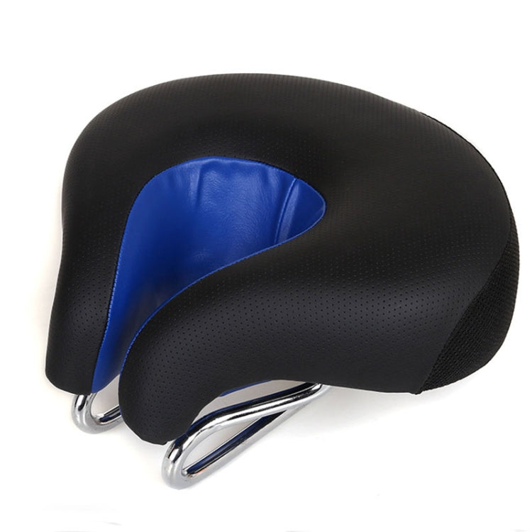 Ergonomisch fietszadel zonder neus met dikke zachte vulling voor MTB racefiets mountainbike comfort in blauw | Sulvida