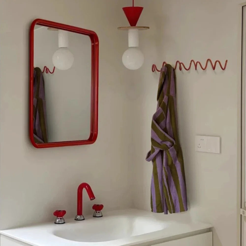 Gietijzeren wandkapstok met golvend design voor hal slaapkamer badkamer opbergruimte jassen handdoeken | Sulvida
