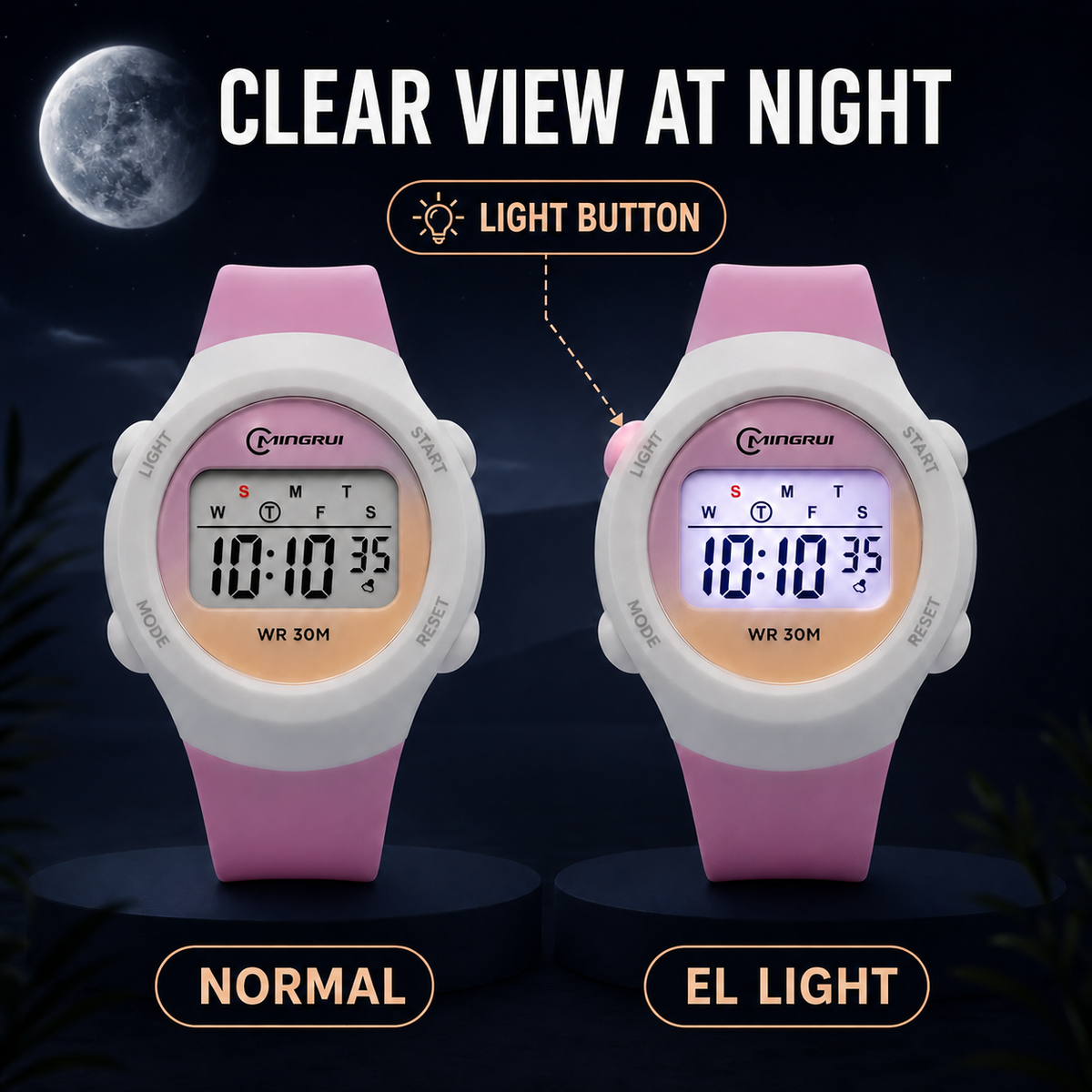 Digitaal Kinderhorloge met Alarm en Stopwatch Waterdicht Sport Horloge voor Kinderen Meisjes Jongens | Sulvida