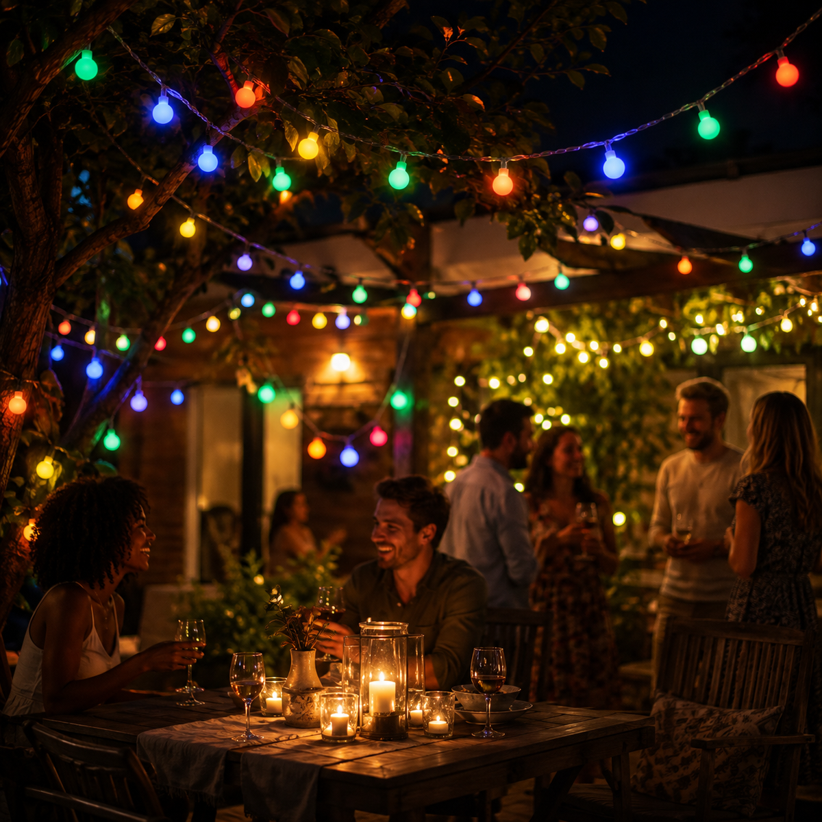 Feestverlichting met 20 LED-lampjes 3 meter – USB of batterij – tuinslinger kerstverlichting warmwit | Sulvida