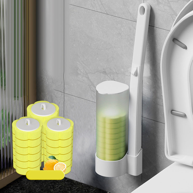 Wegwerp WC-Borstel met Wegwerpkoppen – Hygiënische Toiletreiniging zonder Bacteriecontact – Eenvoudig Klik & Weg Systeem voor Praktische Toiletschoonmaak | Sulvida