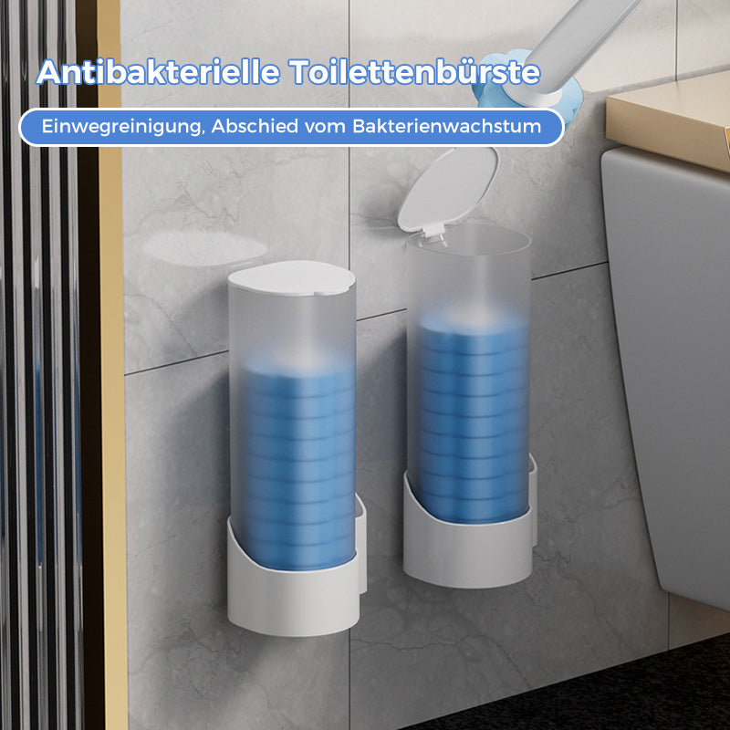 Wegwerp WC-Borstel met Wegwerpkoppen – Hygiënische Toiletreiniging zonder Bacteriecontact – Eenvoudig Klik & Weg Systeem voor Praktische Toiletschoonmaak | Sulvida